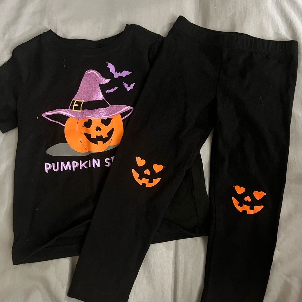 Kids Halloween Pumpkin Costume Set